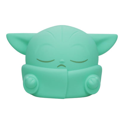 Paladone, Star Wars The Mandalorian Grogu SquishyGlo - Luce notturna in silicone, morbida lampada a LED con 3 livelli di luminosità e spegnimento automatico, ricaricabile per camera da letto dei