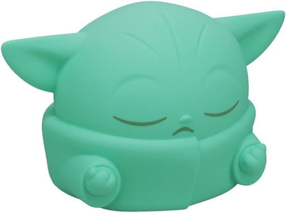 Paladone, Star Wars The Mandalorian Grogu SquishyGlo - Luce notturna in silicone, morbida lampada a LED con 3 livelli di luminosità e spegnimento automatico, ricaricabile per camera da letto dei