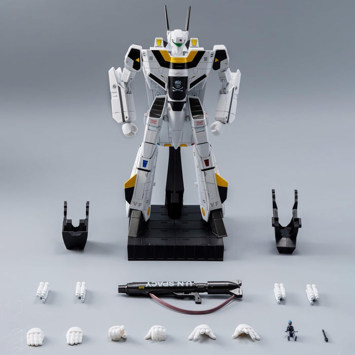 HiPlay Threezero Collectible Figure Full Set:Robo-DOU VF-1S VERITECH,Roy Focker,20 cm Miniature Action Figurine 3Z03050W0