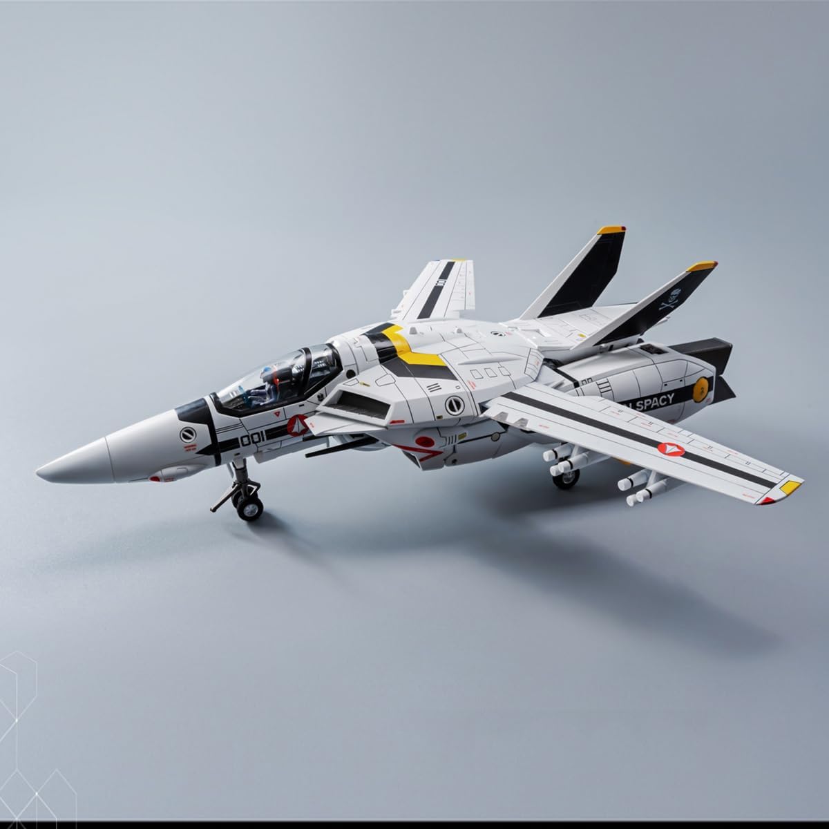 HiPlay Threezero Collectible Figure Full Set:Robo-DOU VF-1S VERITECH,Roy Focker,20 cm Miniature Action Figurine 3Z03050W0