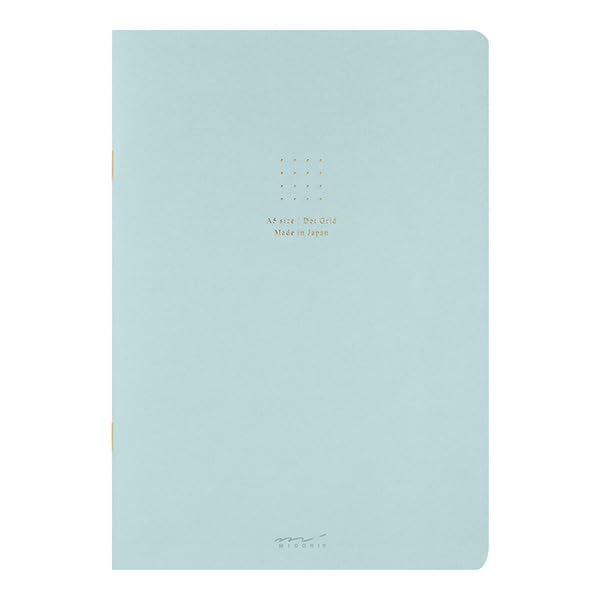 Midori MDR15275006 Notebook, Color, A5, Square Ruled, Blue, H8.3 x W 5.8 x D 0.1 inches (210 x 148 x 3 mm