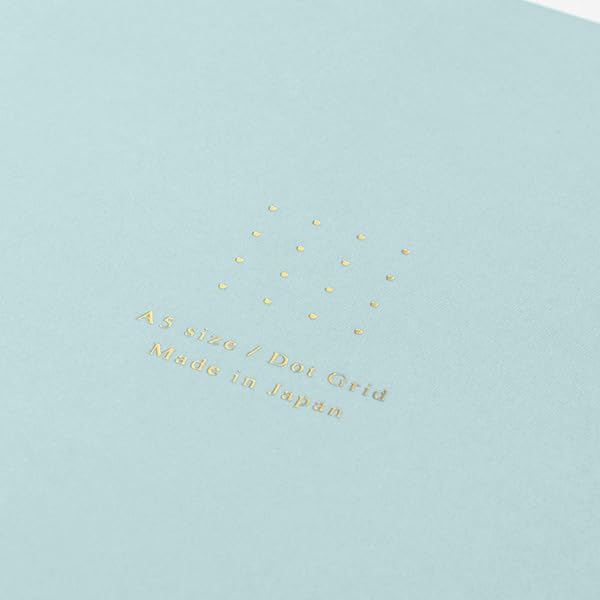 Midori MDR15275006 Notebook, Color, A5, Square Ruled, Blue, H8.3 x W 5.8 x D 0.1 inches (210 x 148 x 3 mm