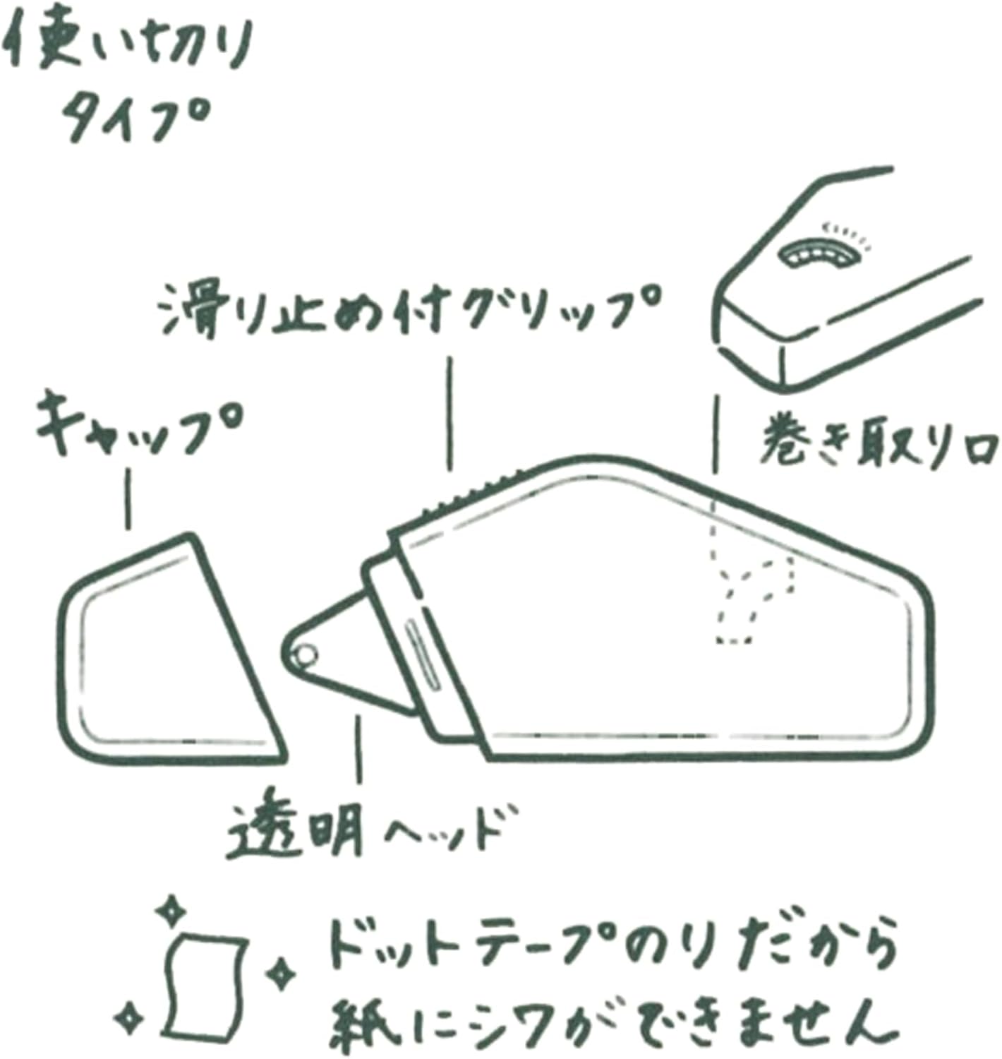 XS 355210 (Very Small Stationery Series) Tape Glue, Single Use Type