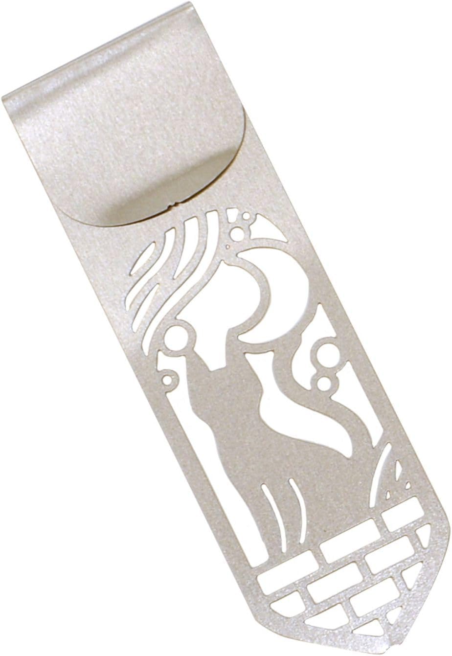 DESIGNPHIL 43404006 Bookmark Clip Book Marker Cat and Moon Pattern A