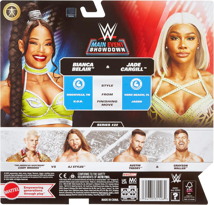 WWE Jade Cargill & Bianca Belair Main Event 2-Packs 22