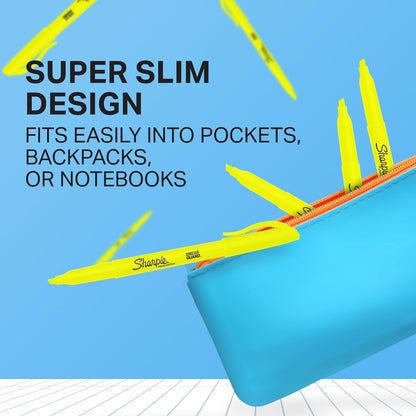 Sharpie Pocket Highlighters | Chisel Tip | Assorted Fluorescent Ink Colours | 12 Highlighter Pens