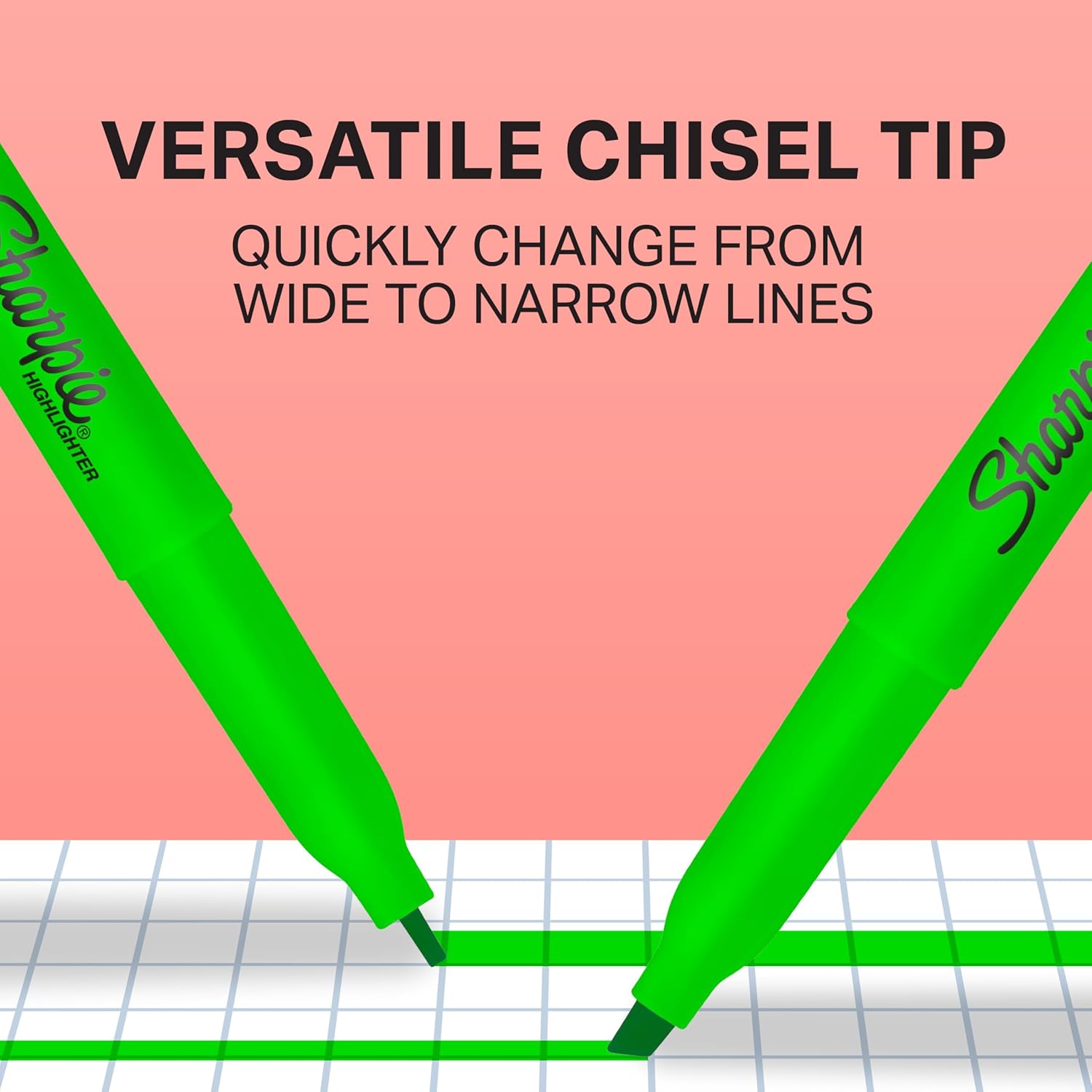 Sharpie Pocket Highlighters | Chisel Tip | Assorted Fluorescent Ink Colours | 12 Highlighter Pens
