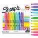 Sharpie Pocket Highlighters | Chisel Tip | Assorted Fluorescent Ink Colours | 12 Highlighter Pens