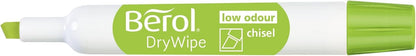 Berol Dry Wipe Whiteboard Marker Pens | Chisel Tip | Assorted Colours | 8 Count Dry Erase Markers
