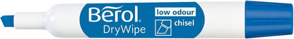 Berol Dry Wipe Whiteboard Marker Pens | Chisel Tip | Assorted Colours | 8 Count Dry Erase Markers