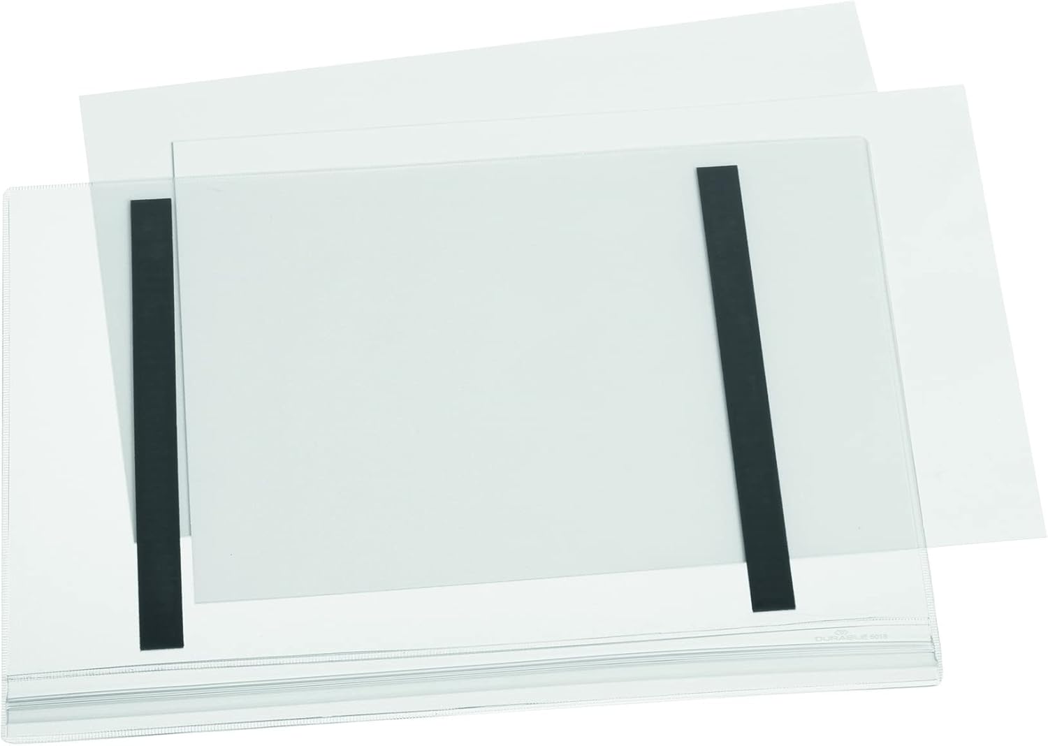 Durable Water-Resistant Pocket A4 Magnetic, Pack of 5 Document Holders Transparent, Ideal for Display ing Information Outdoors, (501819