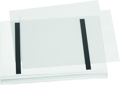 Durable Water-Resistant Pocket A4 Magnetic, Pack of 5 Document Holders Transparent, Ideal for Display ing Information Outdoors, (501819