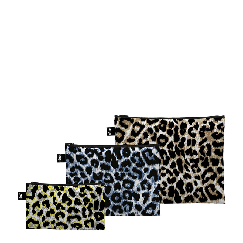 Leopard Dusk, Twilight and Sunset Zip Pockets, multicoloured, S, Cosmetic bag