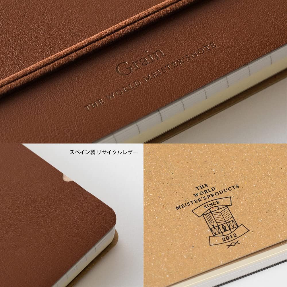 Midori 15223006 Ring Notebook, Grain, B6 Transformation