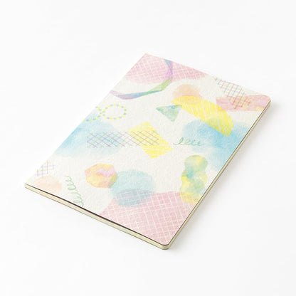 Midori 15356006 Notebook, Loose Log, Watercolor Pattern, B6