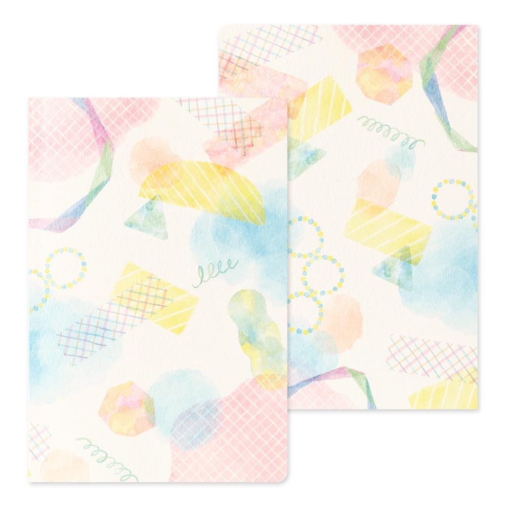 Midori 15356006 Notebook, Loose Log, Watercolor Pattern, B6