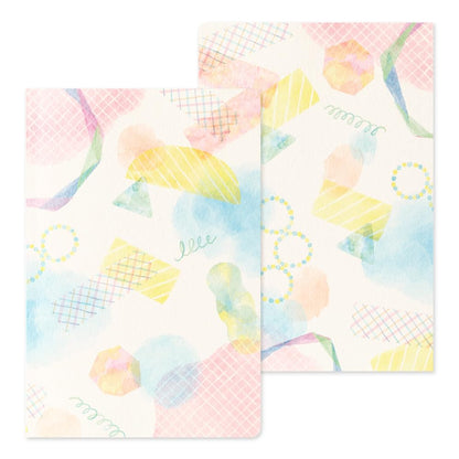 Midori 15356006 Notebook, Loose Log, Watercolor Pattern, B6