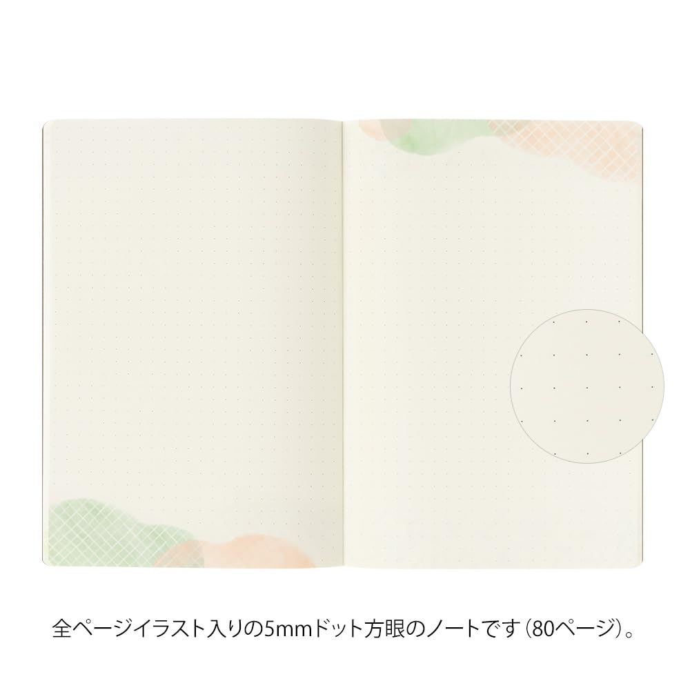 Midori 15356006 Notebook, Loose Log, Watercolor Pattern, B6