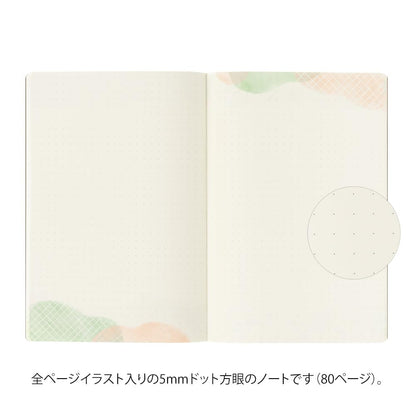 Midori 15356006 Notebook, Loose Log, Watercolor Pattern, B6