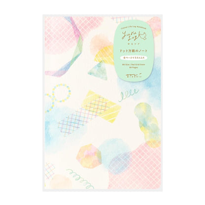 Midori 15356006 Notebook, Loose Log, Watercolor Pattern, B6