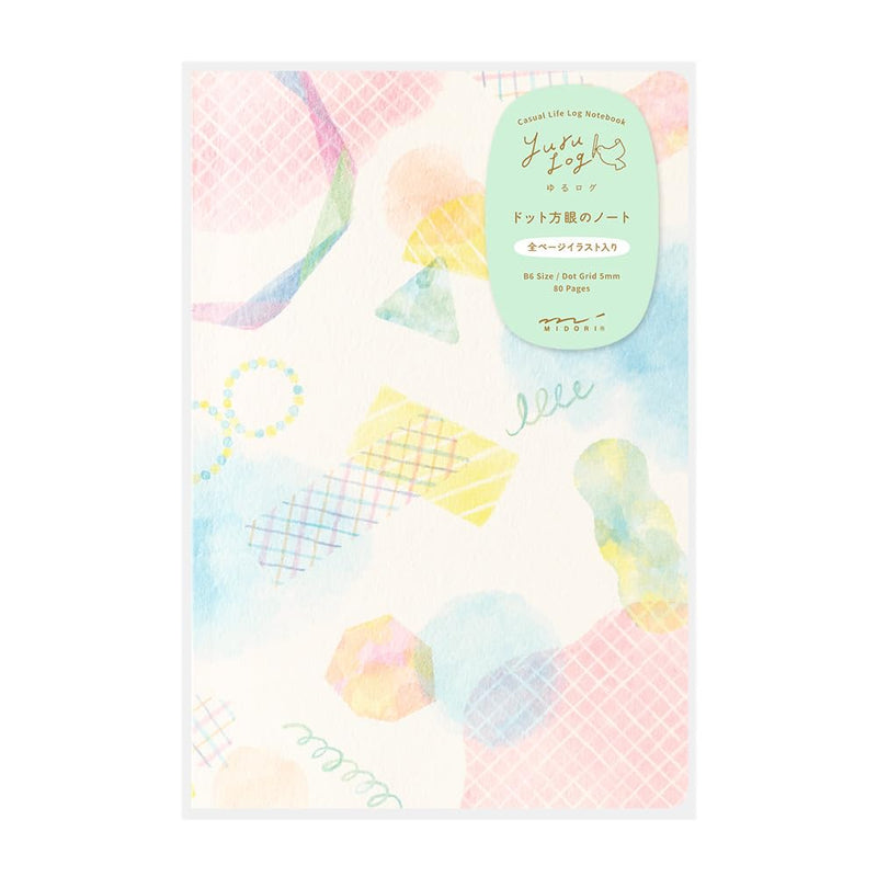 Midori 15356006 Notebook, Loose Log, Watercolor Pattern, B6