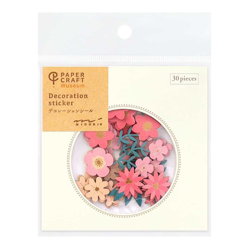 Decorative Sticker Red Flower