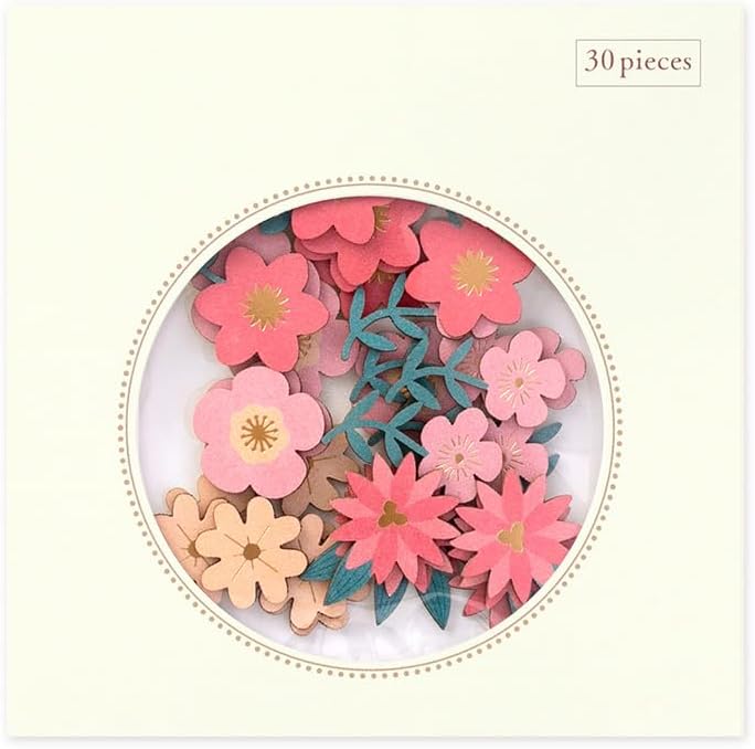 Decorative Sticker Red Flower
