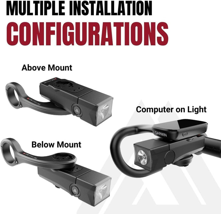 Cycling Front Headlight for the KOM Cycling Quick Release Mounting System (1000 lm