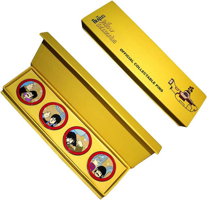 Rock Off officially licensed products The Beatles Yellow Submarine Portholes Boxed Pin Badge Set One Size