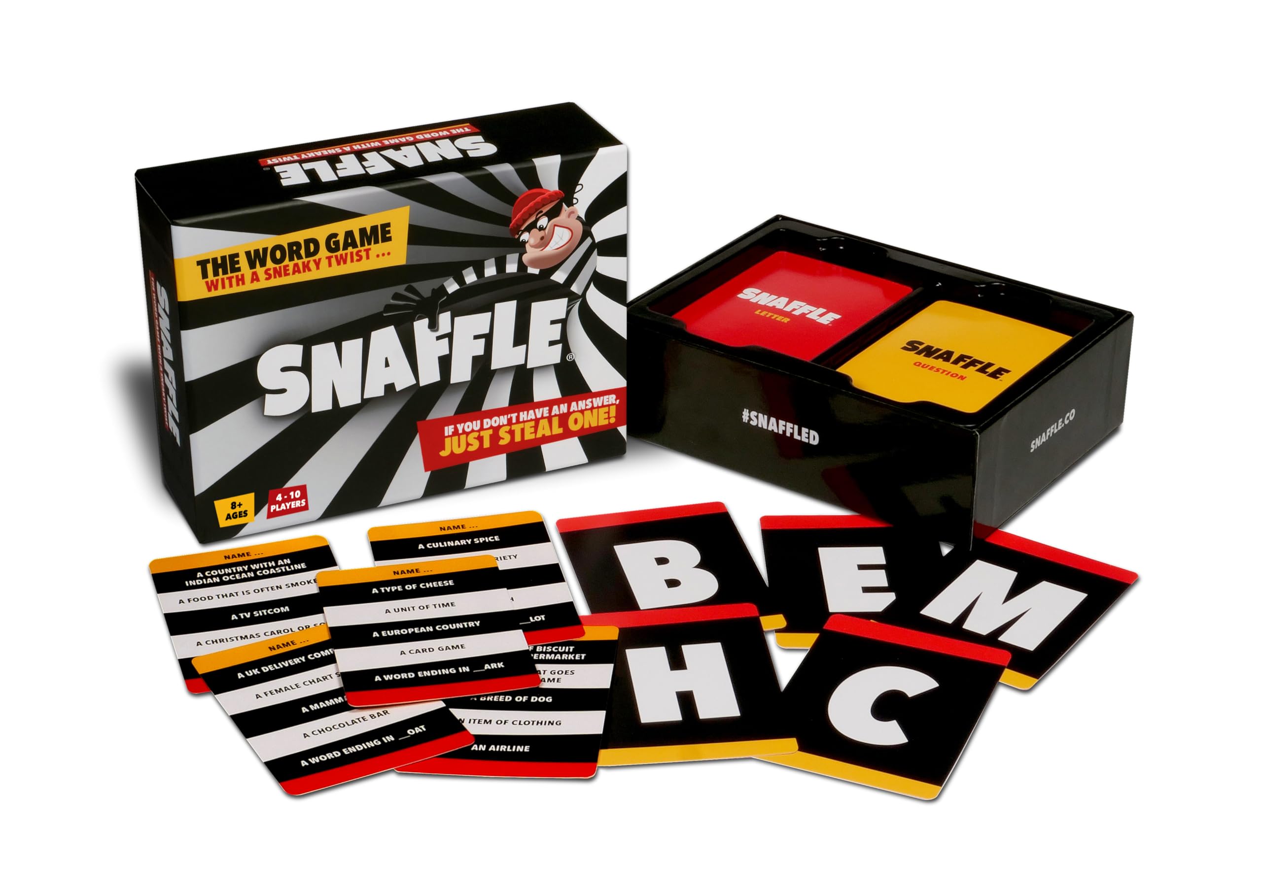 Snaffle - The Fast, Fun, and Hilarious Word Game with a Sneaky Twist! Perfect for Families and Friends | Ages 8+ | 4-10 Players | Party Game