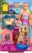 Barbie Puppy Pool Party Toy Playset with Fashion Doll, Doghouse & Slide, Heart-Shaped Pool, 2 Pet Dog Figures, 6 Accessories & Color Change, JBF35