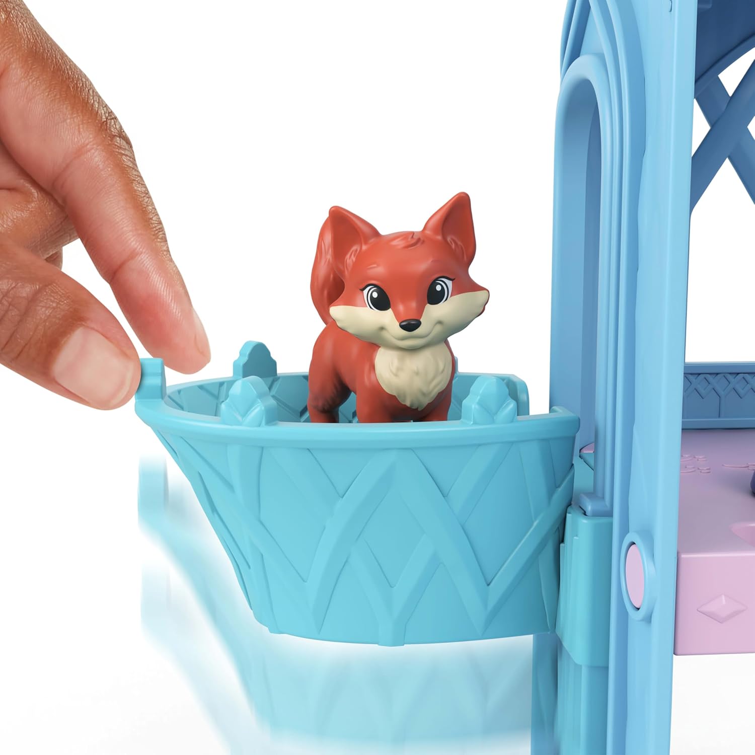 Mattel Disney Frozen Elsa Small Doll Playset w/ 10 Play Areas, 3 Animal Friends & 8 Accy, Storytime Stackers, Inspired by Animals of Arendelle, JFG28