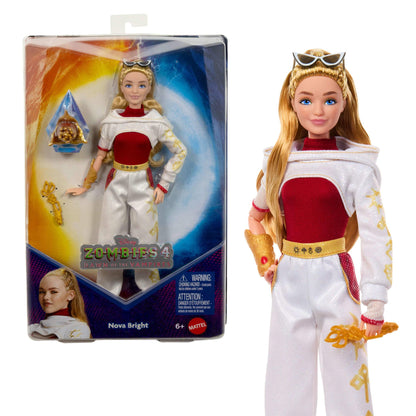 Mattel Disney Zombies 4: Dawn of the Vampires Nova Bright Fashion Doll with Removable Outfit & 5 Accessories, Inspired by the Movie, JFG33