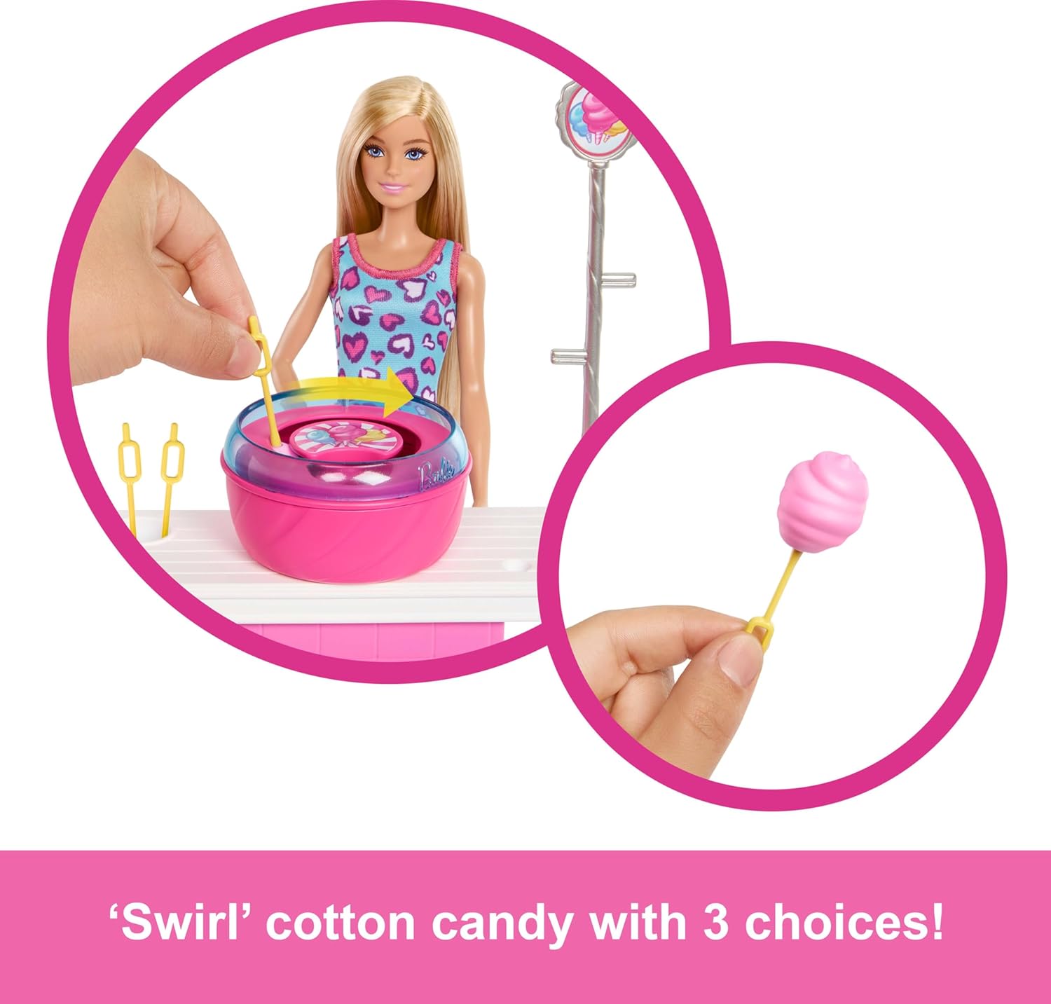 Barbie - Mysteries Cotton Candy & Games Playset (Jfv67)