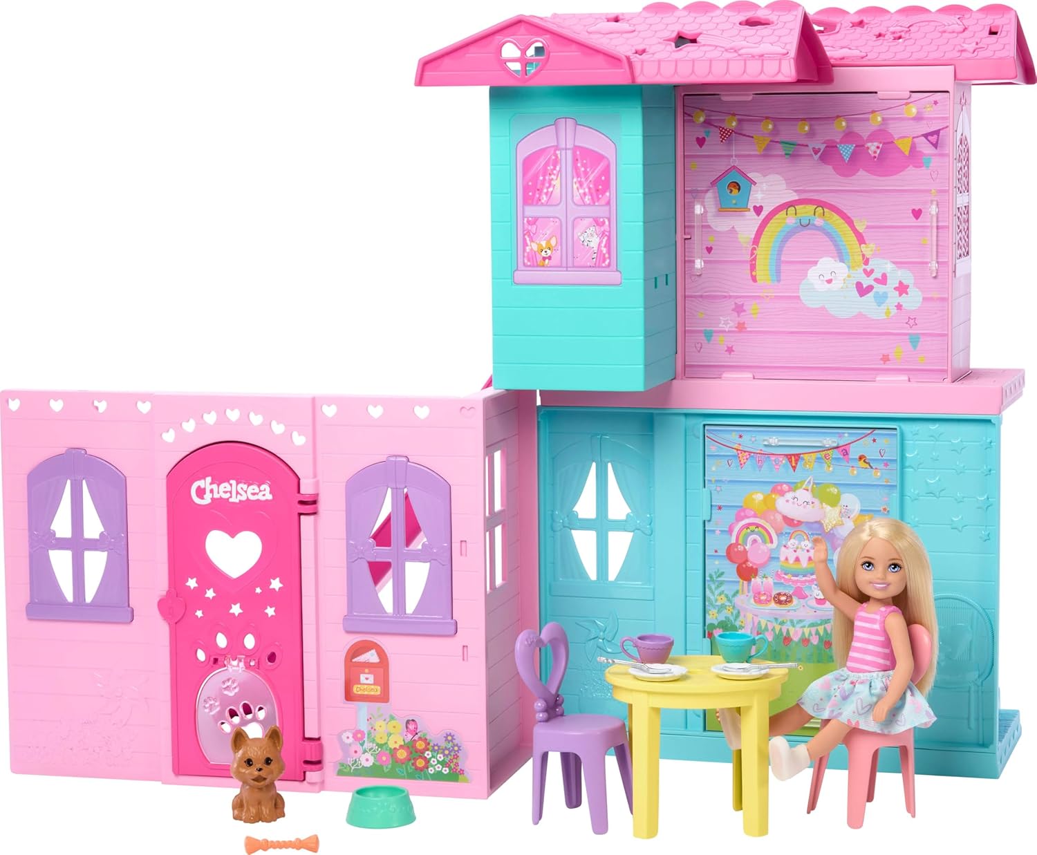 BARBIE CHELSEA POP UP HOUSE AND DOLL BLONDE