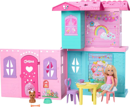 BARBIE CHELSEA POP UP HOUSE AND DOLL BLONDE