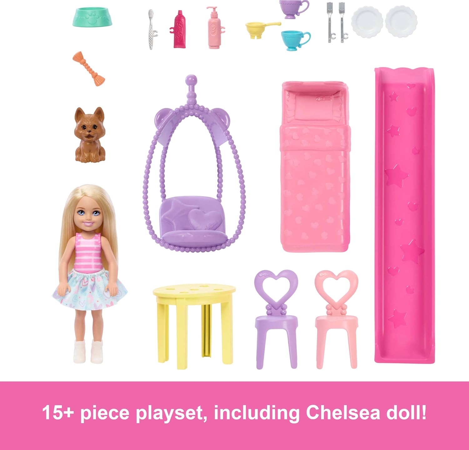 BARBIE CHELSEA POP UP HOUSE AND DOLL BLONDE