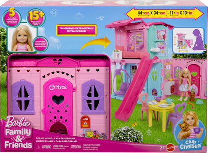 BARBIE CHELSEA POP UP HOUSE AND DOLL BLONDE