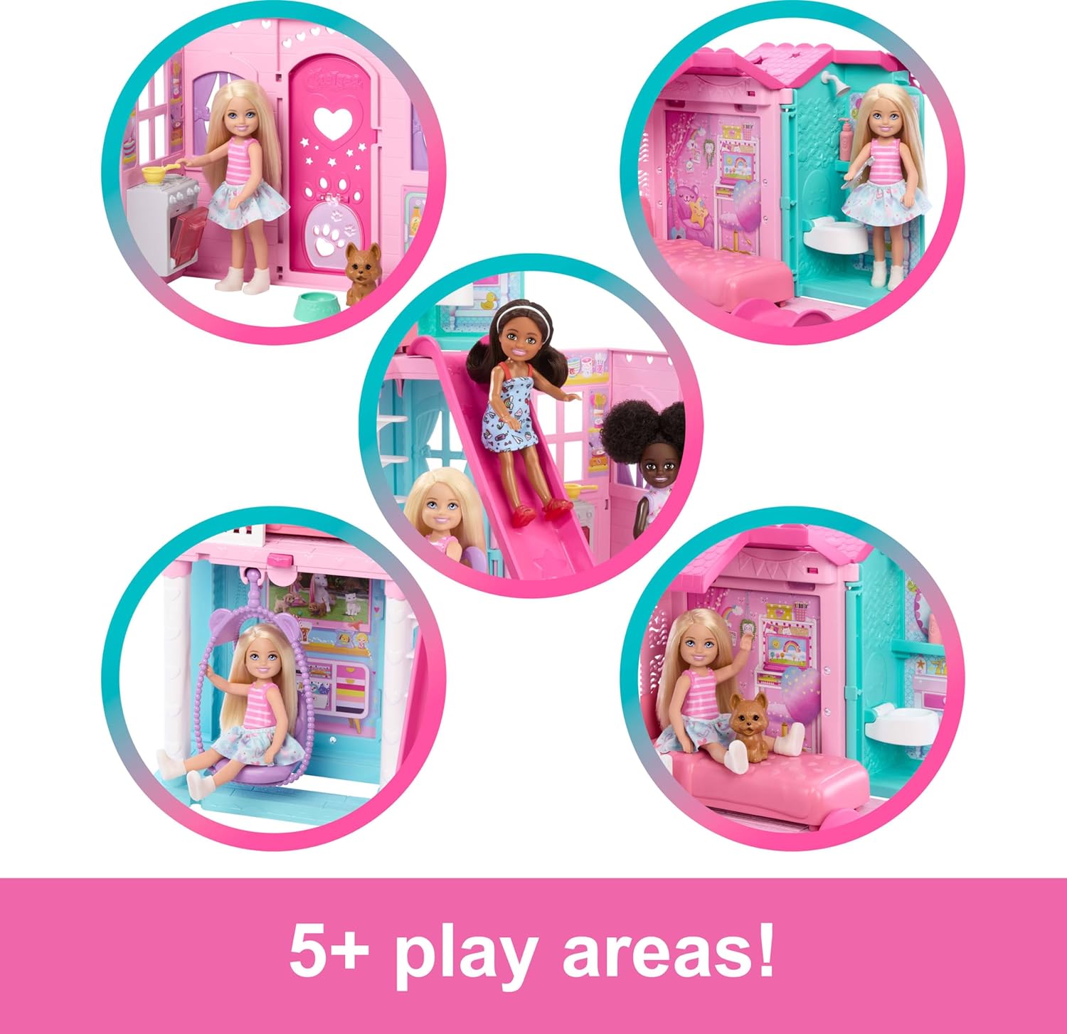 BARBIE CHELSEA POP UP HOUSE AND DOLL BLONDE