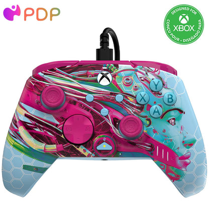 PDP Xbox REMATCH GLOW Wired controller ANDROID DREAMS