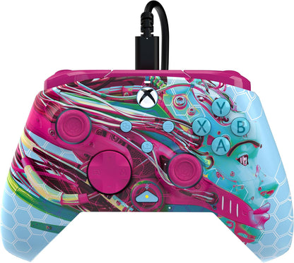 PDP Xbox REMATCH GLOW Wired controller ANDROID DREAMS