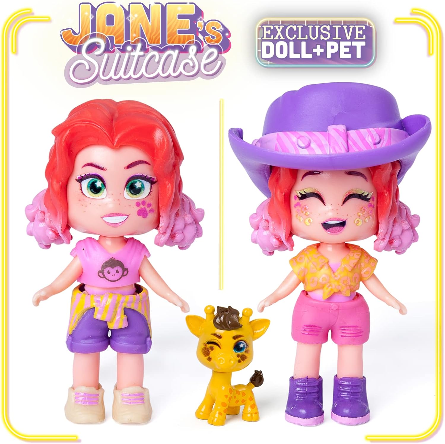 KOOKYLOOS Jane’s Suitcase – Doll’s suitcase with over 14 fashion accessories and exclusive doll with 3 fun expressions. Includes clothes, accessories and shoes, hangers and an exclusive pet