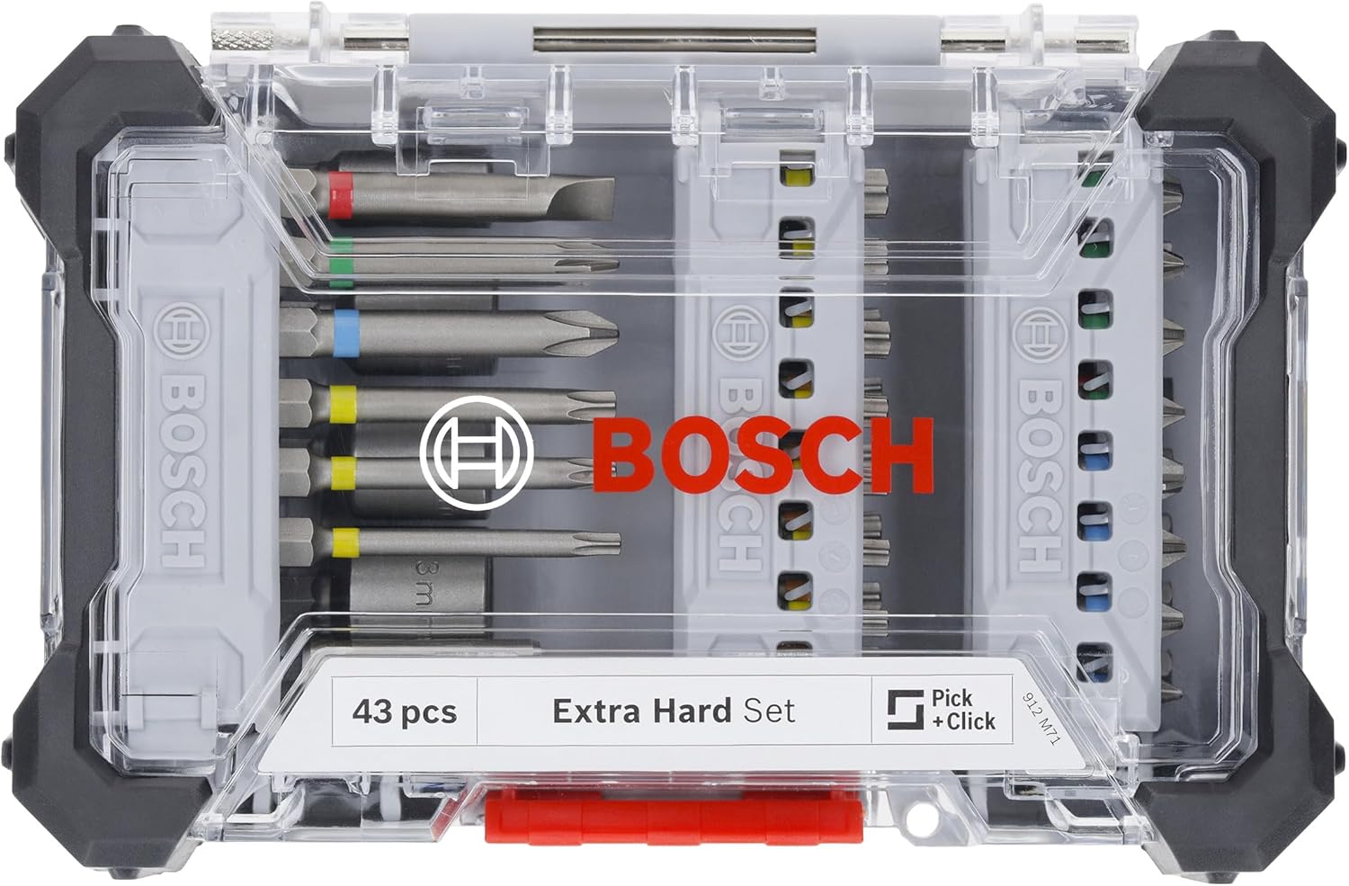 Bosch 43X Extra Hard Screwdriver Bit Set, 43-Piece (197 X 110.5 Mm, Professional Accessories Screwdriver, Drill)