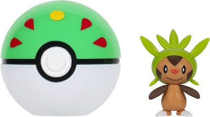 Pokémon PKW3641 Clip 'n'Go Poké Ball - Igamaro & Friends Ball, Official Pokéball with 5 cm Figure