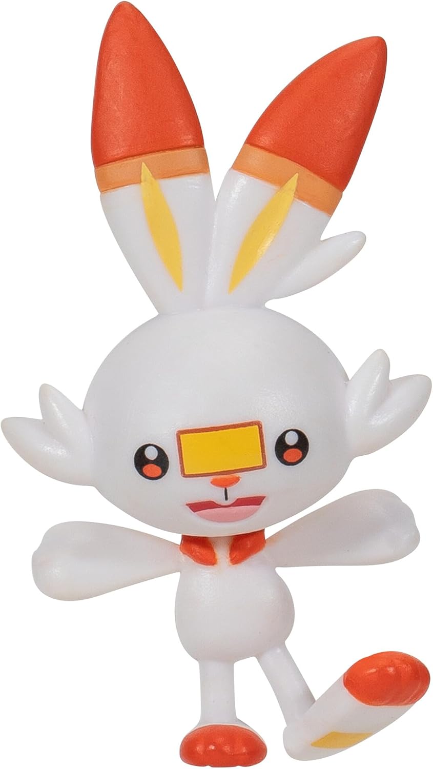 Pokémon Clip ‘N’ Go Scorbunny and Premier Ball - Includes 2-Inch Battle Figure and Premier Ball Accessory