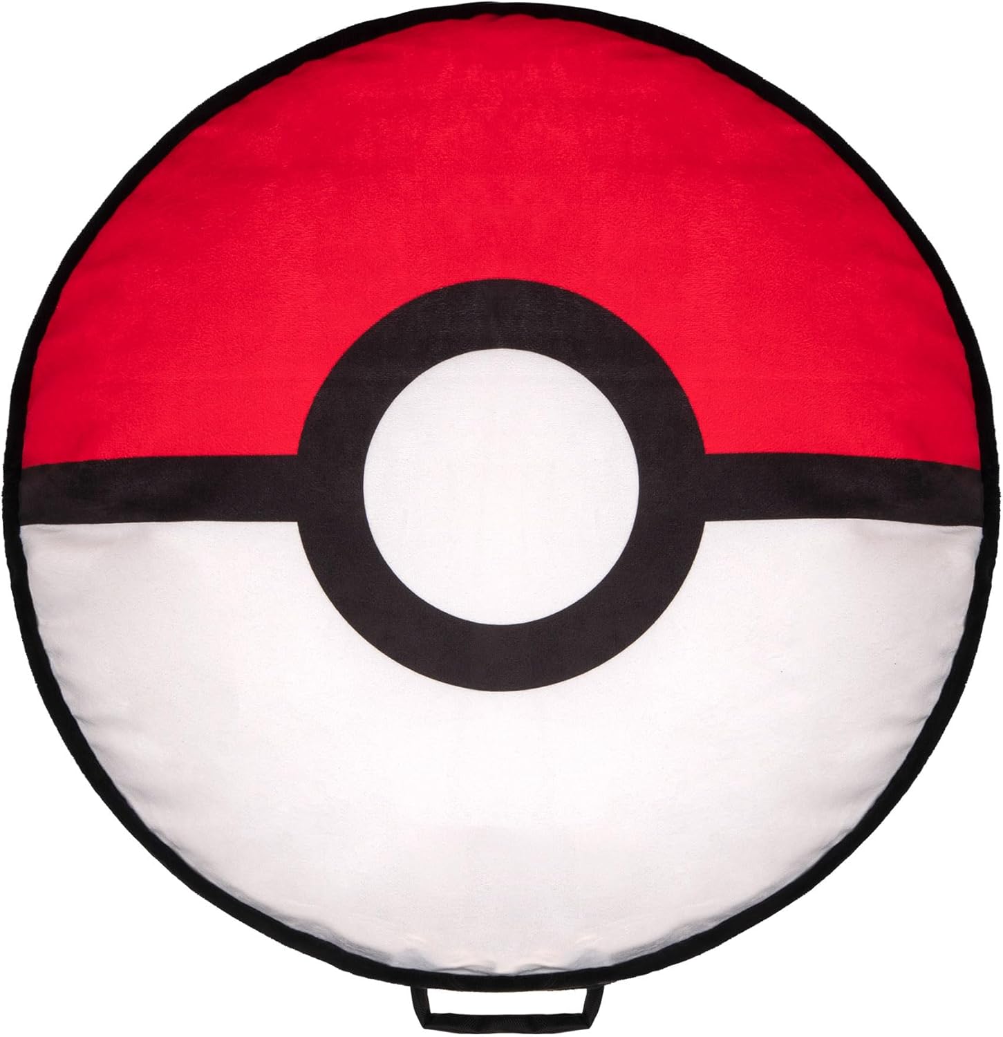 Pokémon Poke Ball Pillow Pet Bed - 30-Inch Pet Bed with Machine Washable Removable Cover and Grip Dots