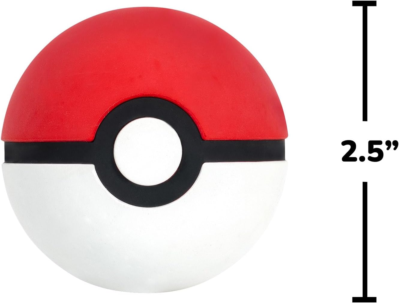 Pokémon Poke Ball Telescopic Fetch Launcher for Pets - Portable Launcher with Strap plus 2.5-Inch Rubber Ball