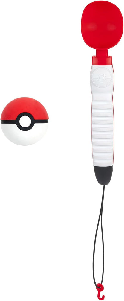 Pokémon Poke Ball Telescopic Fetch Launcher for Pets - Portable Launcher with Strap plus 2.5-Inch Rubber Ball
