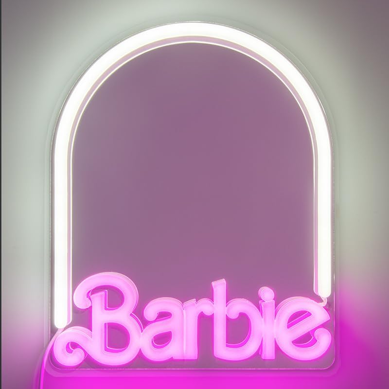 Barbie Wand-Spiegel Neon 27 cm