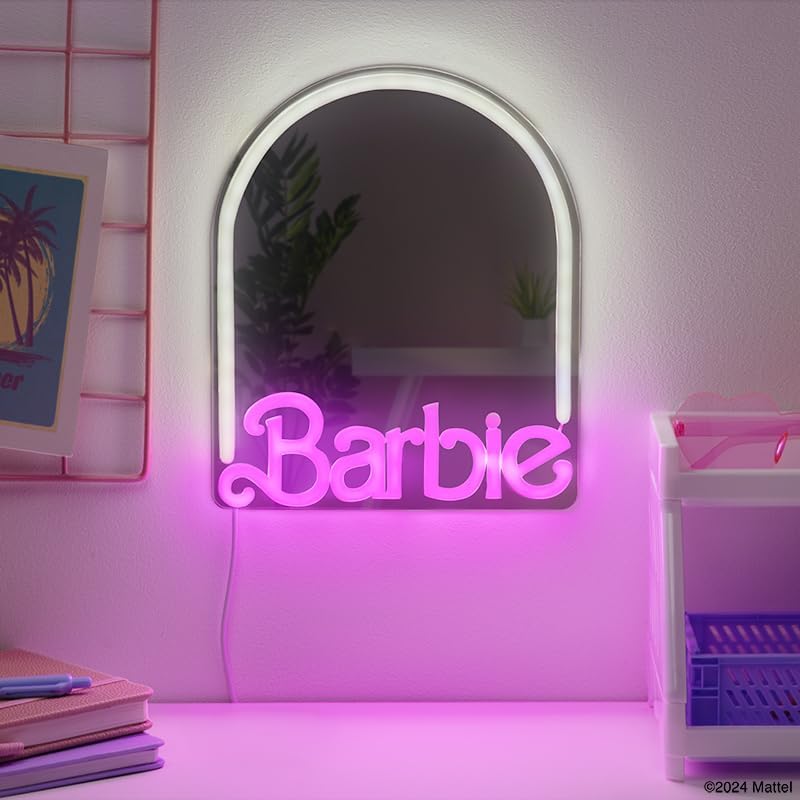 Barbie Wand-Spiegel Neon 27 cm